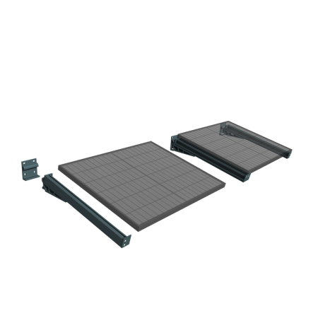 Toldo solar fotovoltaico Topaze 3 painéis - cinza 1200W 5,216x1,144M Bandeja de cabos incluída INTERSUN - 3