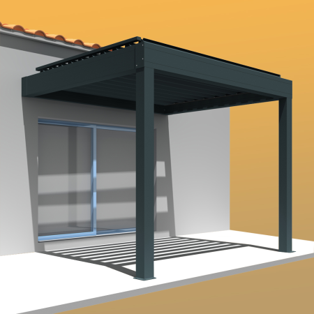 Pergola LOLITE 4,00x4,088 ML Verin à Telecommande - Intersun - Toldos e Pérgolas