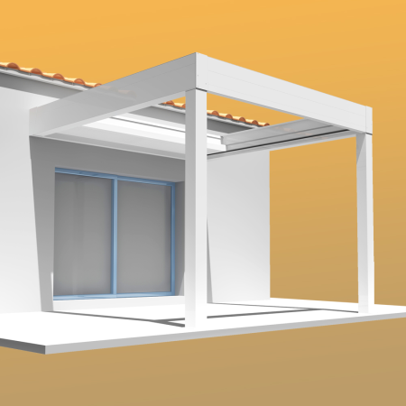 Pérgola Bioclimática HYLIA 5,00x5,213M Motorizado com telecomando INTERSUN - 6