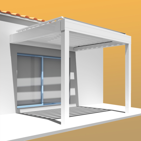 Pergola LOLITE 4,00x4,613 ML Cilindro de controlo remoto - Intersun - Toldos e Pérgolas