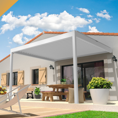 Pergola LOLITE 4,00x4,088 ML Verin à Telecommande - Intersun - Toldos e Pérgolas