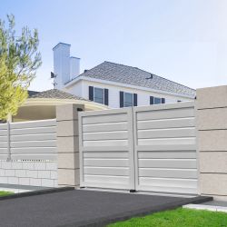 Portão de batente de privacidade L 3000 x A 1580 mm INTERSUN - 1