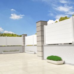 Vedação de painel sólido de 6 lâminas L 1911 x A 965 mm INTERSUN - 1