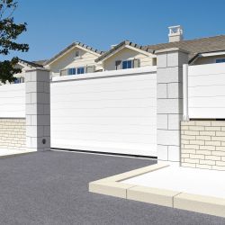 Portão de correr maciço L 3000 x A 1843 mm INTERSUN - 1