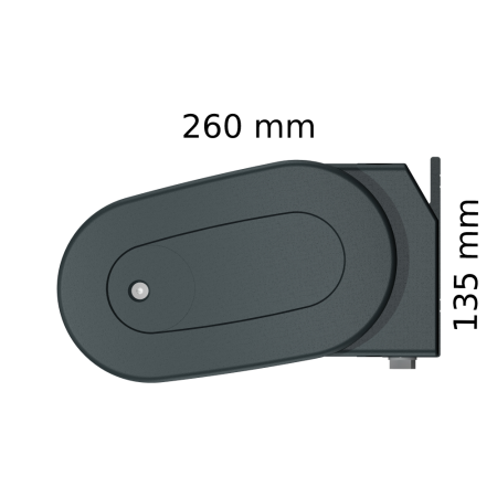 Toldo cofre HEVOA Cinza Antracite feito a medida Motorizado Socorro Telecomando - Tela Unida Cinza S126 INTERSUN - 5