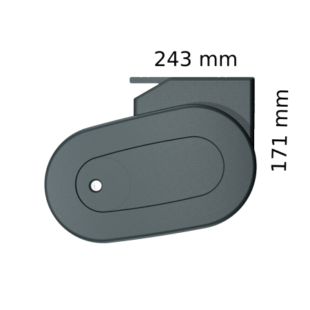 Toldo cofre HEVOA Cinza Antracite feito a medida Motorizado Socorro Telecomando - Tela Unida Cinza S126 INTERSUN - 6