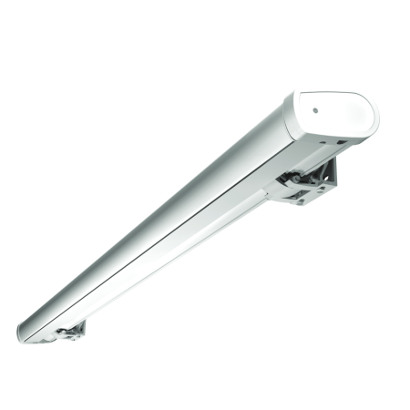 Toldo cofre SUZY Branco feito a medida Motorizado com telecomando  - Tela Unida Taupe S130 SUNSTYL - 2