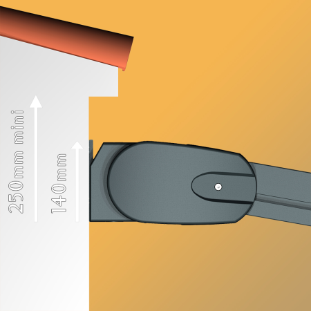 Pérgola Tela PYRITE feito a medida Motorizado c/ Socorro e Telecomando + Cofre LED + Lambrequim INTERSUN - 7