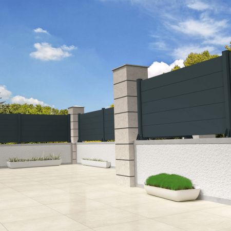 Vedação de painel sólido de 7 lâminas feito a medida INTERSUN - 2