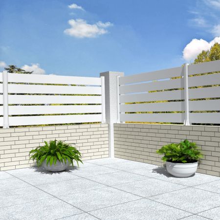 Vedação com painel aberto de 5 lâminas feito a medida INTERSUN - 1