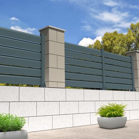 Vedação de privacidade de 7 lâminas feito a medida INTERSUN - 2