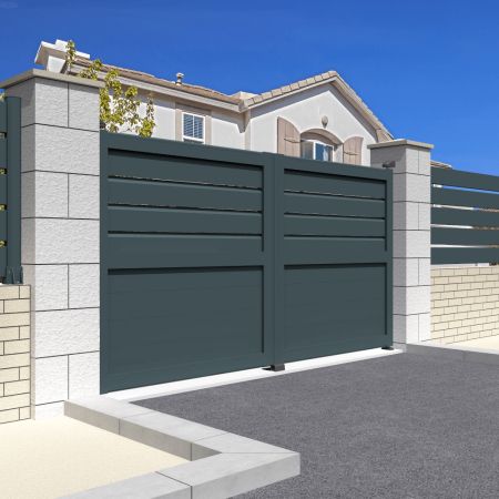 Portão de batente misto feito a medida INTERSUN - 1