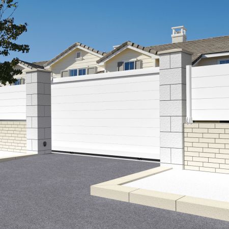 Portão de correr maciço feito a medida INTERSUN - 1