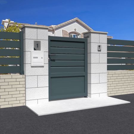 Portão mista feito a medida INTERSUN - 1