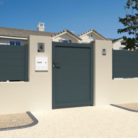 Portão de painel maciço feito a medida INTERSUN - 2